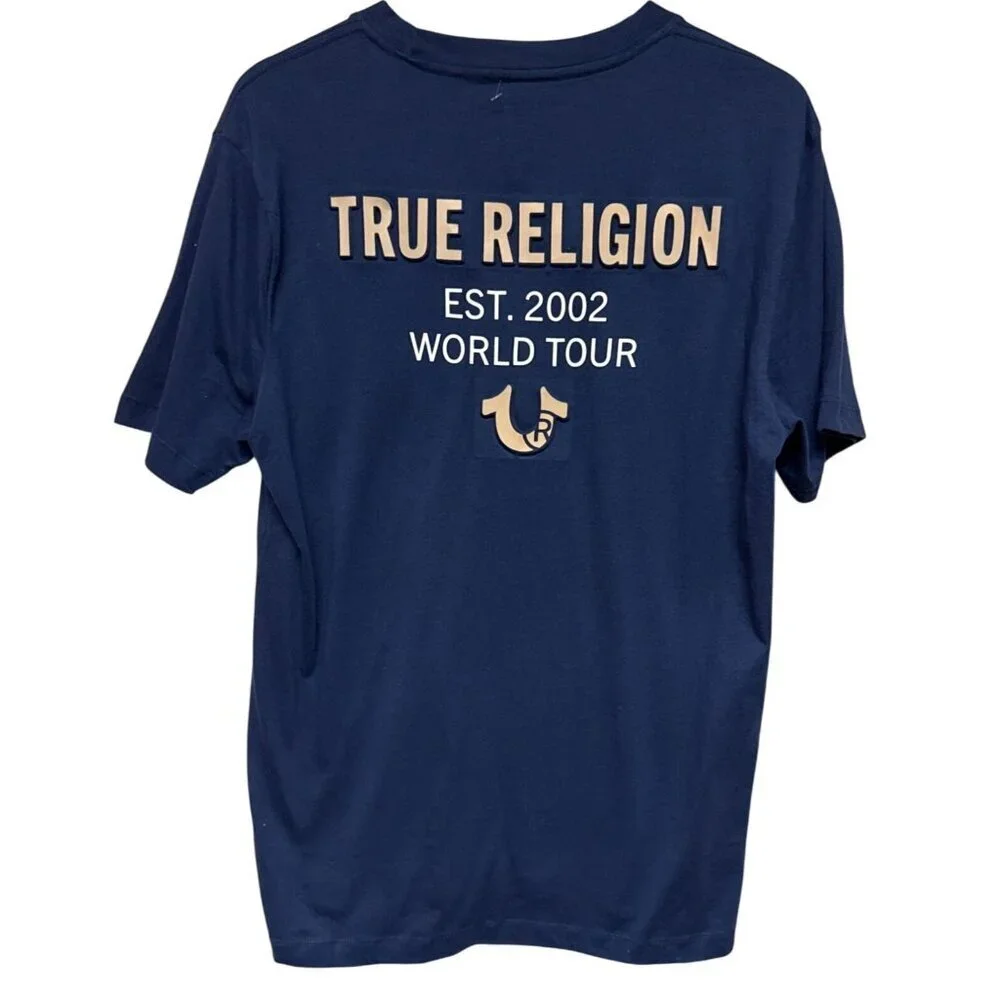 True Religion features embossed